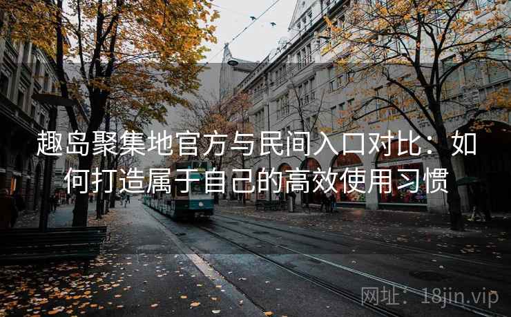 趣岛聚集地官方与民间入口对比:如何打造属于自己的高效使用习惯