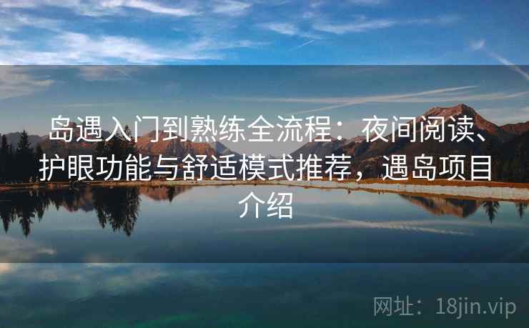 岛遇入门到熟练全流程：夜间阅读、护眼功能与舒适模式推荐，遇岛项目介绍
