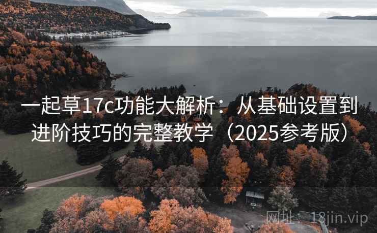 一起草17c功能大解析：从基础设置到进阶技巧的完整教学（2025参考版）  第2张