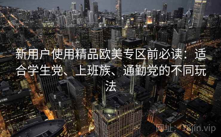 新用户使用精品欧美专区前必读：适合学生党、上班族、通勤党的不同玩法