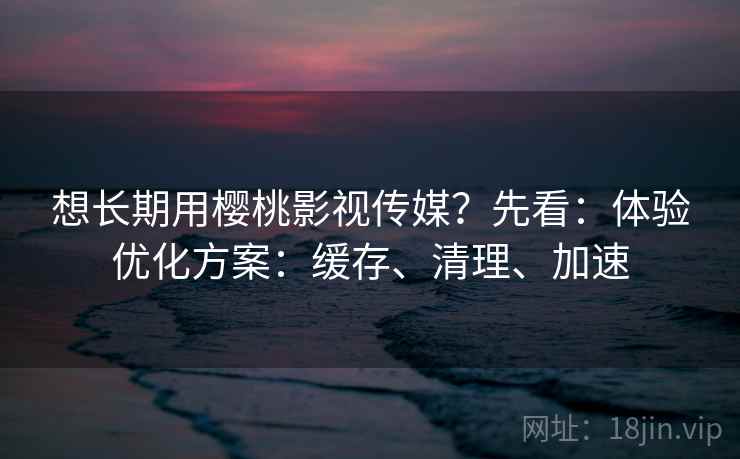 想长期用樱桃影视传媒?先看:体验优化方案:缓存、清理、加速