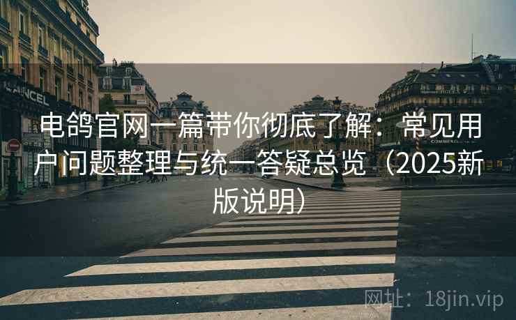 电鸽官网一篇带你彻底了解：常见用户问题整理与统一答疑总览（2025新版说明）