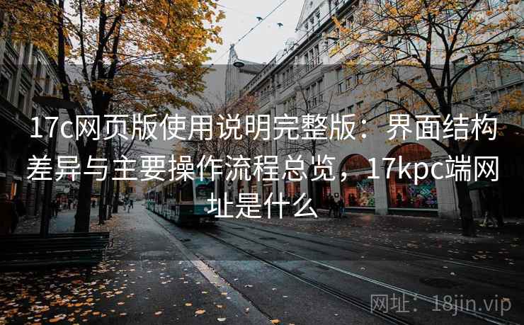 17c网页版使用说明完整版:界面结构差异与主要操作流程总览,17kpc端网址是什么