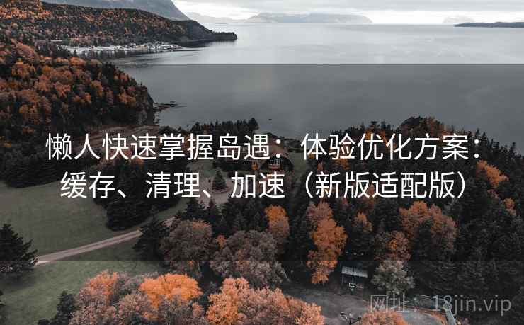 懒人快速掌握岛遇:体验优化方案:缓存、清理、加速(新版适配版)