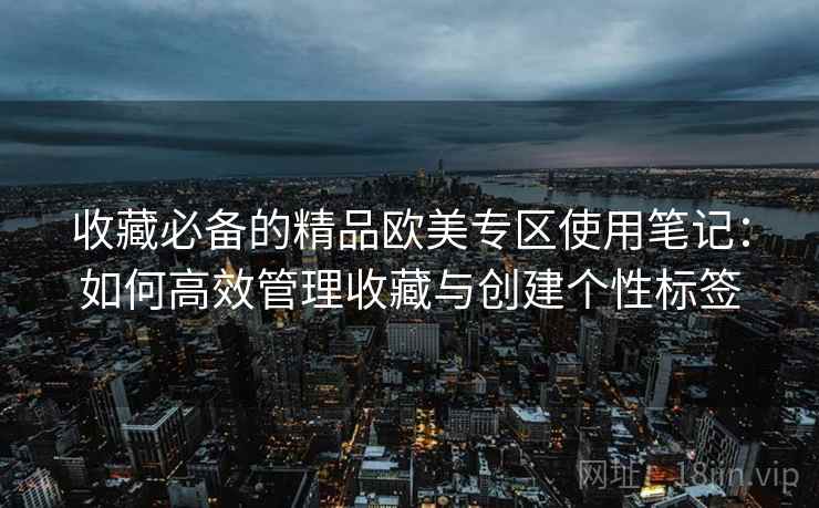 收藏必备的精品欧美专区使用笔记:如何高效管理收藏与创建个性标签